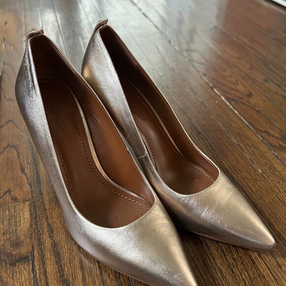 Coach Women's Gold Courts - Picture 1 of 7